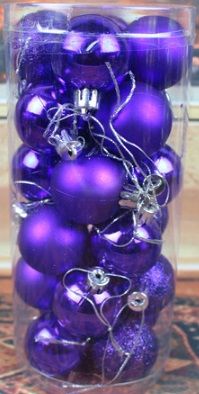Kerstballen decoratief_paars